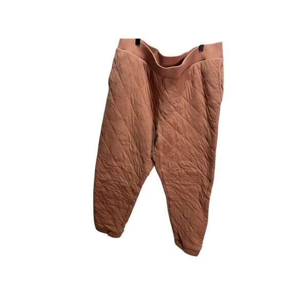 Universal Thread Womens XL Quilted Jogger Pants Coral Thick Ankle Cozy - Picture 2 of 5